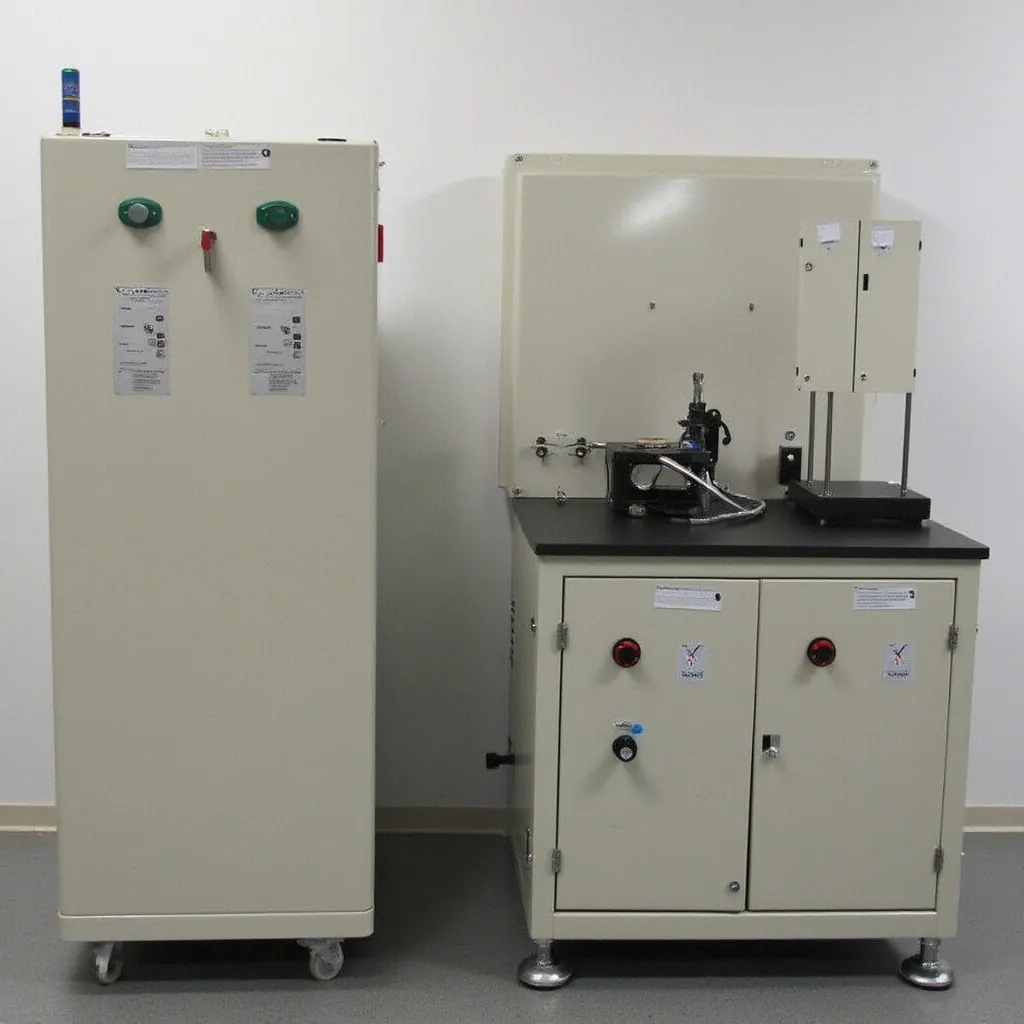 Laboratorio con placas electrónicas
